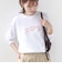 【WEB限定】 SHIPS ラウンド プリント ロゴ ロングスリーブ TEE