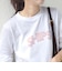 【WEB限定】 SHIPS ラウンド プリント ロゴ ロングスリーブ TEE