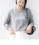 【WEB限定】 SHIPS ラウンド プリント ロゴ ロングスリーブ TEE