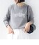 【WEB限定】 SHIPS ラウンド プリント ロゴ ロングスリーブ TEE