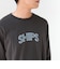 【WEB限定】 SHIPS ラウンド プリント ロゴ ロングスリーブ TEE