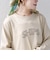 【WEB限定】 SHIPS ラウンド プリント ロゴ ロングスリーブ TEE