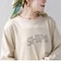 【WEB限定】 SHIPS ラウンド プリント ロゴ ロングスリーブ TEE