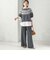 杢 フォックス カシミヤ ジャカード 半袖 プルオーバー