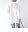 〈手洗い可能〉近江晒 サイド スリット スキッパー シャツ
