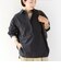 〈手洗い可能〉近江晒 サイド スリット スキッパー シャツ