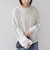 【WEB限定】〈手洗い可能〉ボーダー ポンチ レースカフス トップス◇
