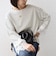 【WEB限定】〈手洗い可能〉ボーダー ポンチ レースカフス トップス◇