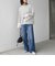 【WEB限定】〈手洗い可能〉ボーダー ポンチ レースカフス トップス◇