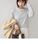 【WEB限定】〈手洗い可能〉レース 切替スリーブ ボーダー カットソー◇