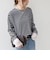 【WEB限定】〈手洗い可能〉レース 切替スリーブ ボーダー カットソー◇