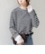 【WEB限定】〈手洗い可能〉レース 切替スリーブ ボーダー カットソー◇