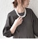 【WEB限定】パールモチーフ 3連 ショート ネックレス◇