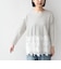【WEB限定】SHIPS Colors:ポンチ レース コンビ トップス（ボーダー）2◇