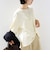 【WEB限定】〈手洗い可能〉裾 ツイスト デザイン ポンチ ロング スリーブ プルオーバー