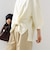 【WEB限定】〈手洗い可能〉裾 ツイスト デザイン ポンチ ロング スリーブ プルオーバー