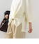 【WEB限定】〈手洗い可能〉裾 ツイスト デザイン ポンチ ロング スリーブ プルオーバー
