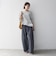 〈洗濯機可能〉レース ヘム アシンメトリー ロングスリーブ TEE