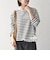 〈洗濯機可能〉レース ヘム アシンメトリー ロングスリーブ TEE