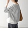 〈洗濯機可能〉レース ヘム アシンメトリー ロングスリーブ TEE
