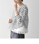 〈洗濯機可能〉レース ヘム アシンメトリー ロングスリーブ TEE