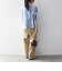 〈洗濯機可能〉レース ヘム アシンメトリー ロングスリーブ TEE