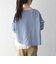 〈洗濯機可能〉レース ヘム アシンメトリー ロングスリーブ TEE