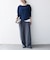 〈洗濯機可能〉レース ヘム アシンメトリー ロングスリーブ TEE