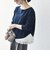 〈洗濯機可能〉レース ヘム アシンメトリー ロングスリーブ TEE