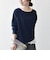 〈洗濯機可能〉レース ヘム アシンメトリー ロングスリーブ TEE