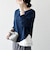 〈洗濯機可能〉レース ヘム アシンメトリー ロングスリーブ TEE