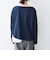 〈洗濯機可能〉レース ヘム アシンメトリー ロングスリーブ TEE
