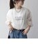 〈手洗い可能〉シアー ワイド トップス  × フレンチ ロゴ TEE