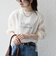 〈手洗い可能〉シアー ワイド トップス  × フレンチ ロゴ TEE