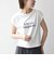 〈手洗い可能〉シアー ワイド トップス  × フレンチ ロゴ TEE