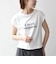 〈手洗い可能〉シアー ワイド トップス  × フレンチ ロゴ TEE