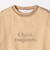 〈手洗い可能〉シアー ワイド トップス  × フレンチ ロゴ TEE
