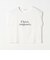 〈手洗い可能〉シアー ワイド トップス  × フレンチ ロゴ TEE
