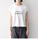 〈手洗い可能〉シアー ワイド トップス  × フレンチ ロゴ TEE