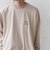 【SHIPS any別注】ohwell: ワンポイント ロゴ 刺繍 ミジンボーダー Tシャツ(ロンT)◇