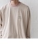 【SHIPS any別注】ohwell: ワンポイント ロゴ 刺繍 ミジンボーダー Tシャツ(ロンT)◇