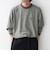 【SHIPS any別注】ohwell: ワンポイント ロゴ 刺繍 ミジンボーダー Tシャツ(ロンT)◇