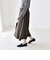 〈洗濯機可能〉ボックスプリーツ ワイド キュロット パンツ