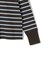 SHIPS Primary Navy Label: マルチボーダー ジップアップ プルオーバー