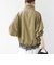 【WEB限定】〈手洗い可能〉レース ヘム スタンド ネック ギャザー ブルゾン
