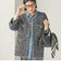 〈手洗い可能〉ミディ丈 ミックス ニット ジャケット
