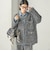 〈手洗い可能〉ミディ丈 ミックス ニット ジャケット