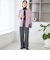 〈手洗い可能〉ミディ丈 ミックス ニット ジャケット