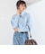 〈手洗い可能〉レースカラー ピンタック シャツ◇