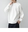 〈洗濯機可能〉ワッフル ワンポイント クルーネック Tシャツ(ロンT)◇
